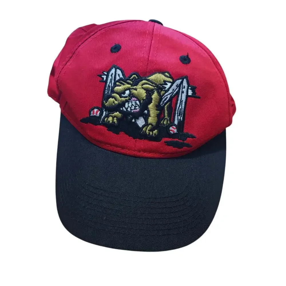 Batavia Muckdogs MiLB Youth Hat OC Sports Red Black Adjustable Baseball Cap